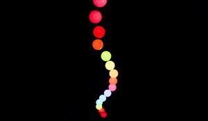 Preview wallpaper balls, colorful, neon, light