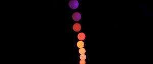 Preview wallpaper balls, colorful, neon, light, garland, decoration