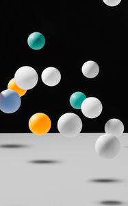 Preview wallpaper balls, colorful, spheres, round