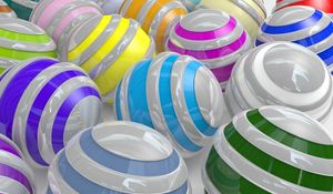 Preview wallpaper balls, colors, stripes