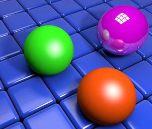 Preview wallpaper balls, cubes, structure