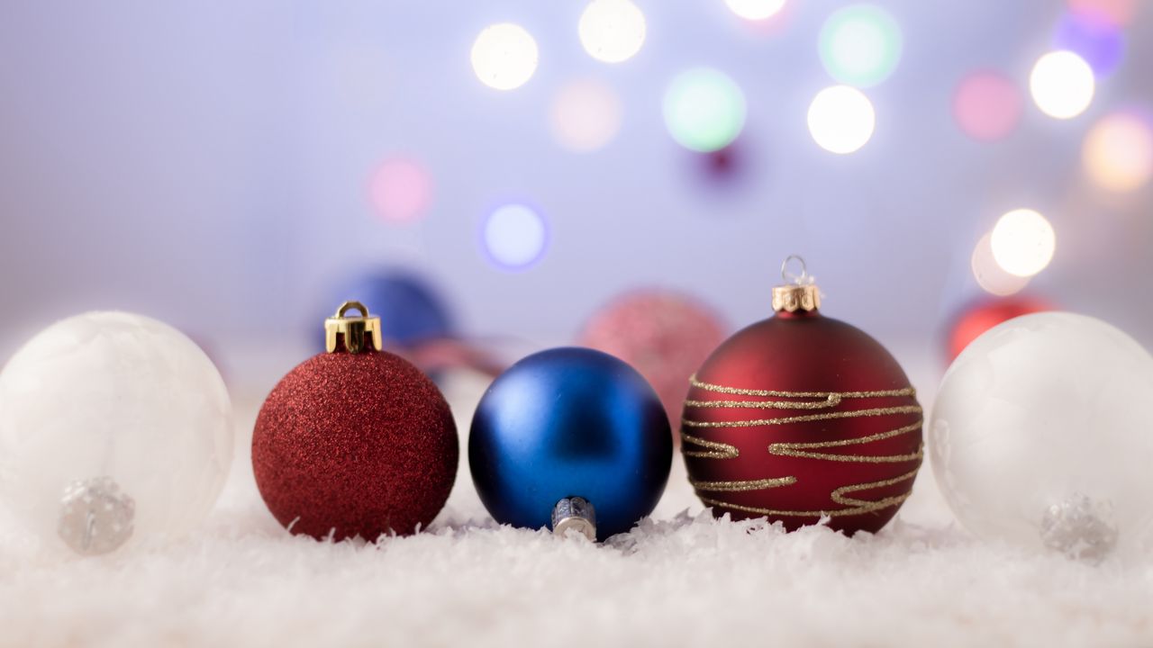 Wallpaper balls, decoration, new year, christmas, toys, holiday