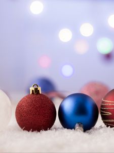 Preview wallpaper balls, decoration, new year, christmas, toys, holiday