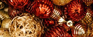 Preview wallpaper balls, decoration, shiny, new year, christmas