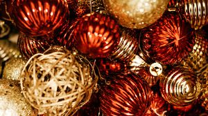 Preview wallpaper balls, decoration, shiny, new year, christmas