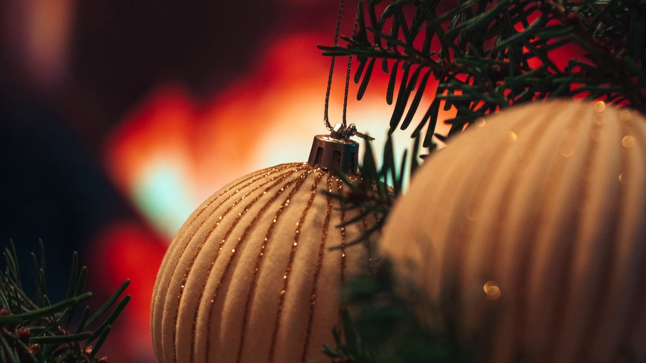 Wallpaper balls, decorations, christmas tree, christmas, new year, holiday