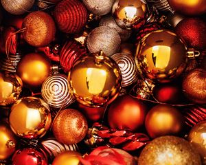 Preview wallpaper balls, decorations, new year, christmas, holiday
