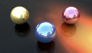 Preview wallpaper balls, form, reflection