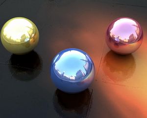 Preview wallpaper balls, form, reflection