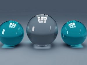 Preview wallpaper balls, glass, shape, size, surface