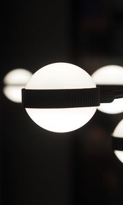 Preview wallpaper balls, glow, lamps, dark