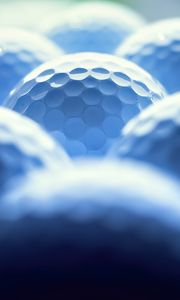 Preview wallpaper balls, honeycombs, relief, blue, blur