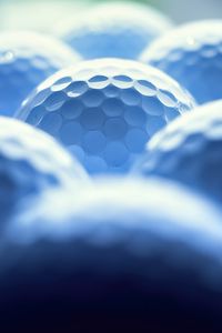 Preview wallpaper balls, honeycombs, relief, blue, blur