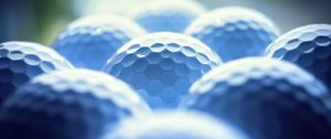 Preview wallpaper balls, honeycombs, relief, blue, blur