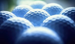 Preview wallpaper balls, honeycombs, relief, blue, blur