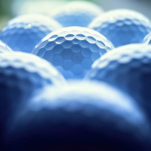 Preview wallpaper balls, honeycombs, relief, blue, blur