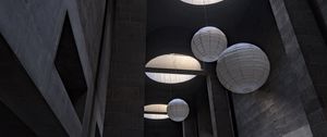 Preview wallpaper balls, lamps, building, interior