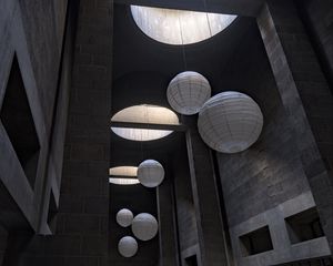 Preview wallpaper balls, lamps, building, interior