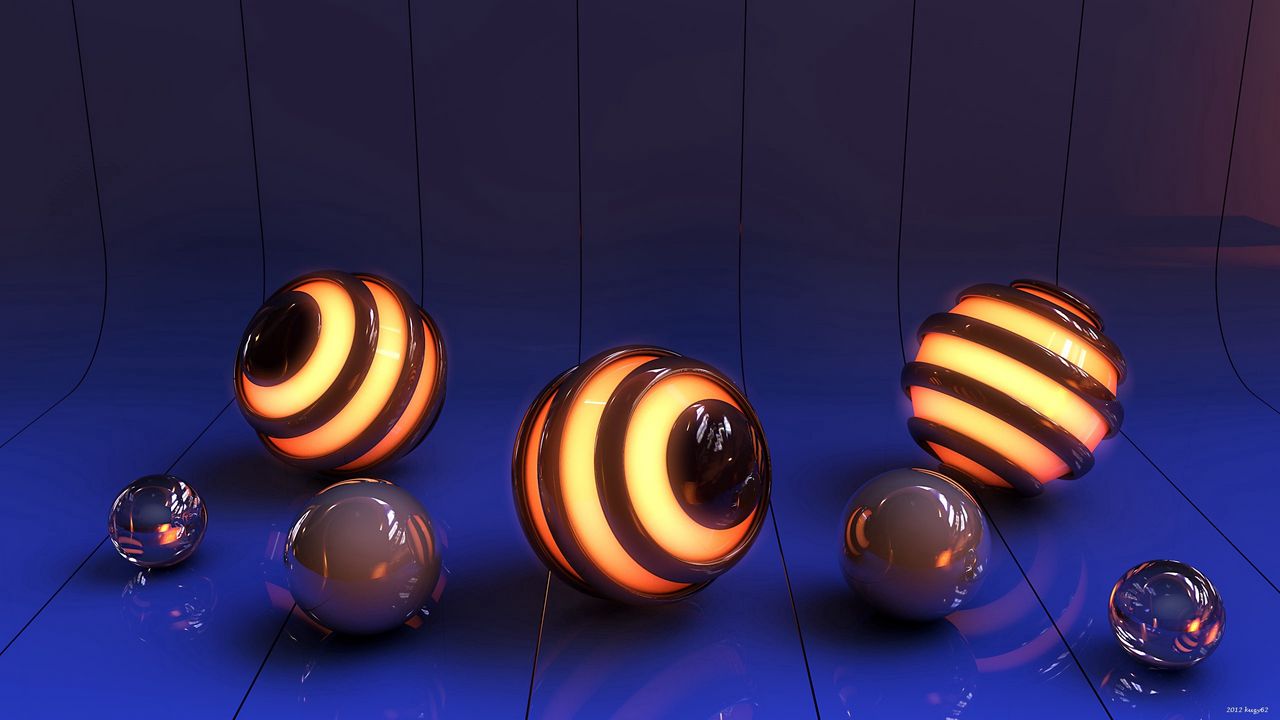 Wallpaper balls, light, surface, line, background