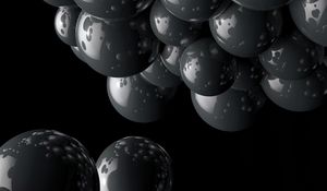 Preview wallpaper balls, magnet, gray, cluster, compound