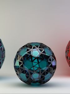 Preview wallpaper balls, mesh, form, glass