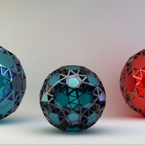 Preview wallpaper balls, mesh, form, glass