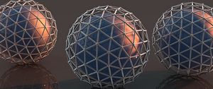 Preview wallpaper balls, mesh, surface, metal