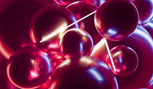 Preview wallpaper balls, neon, 3d