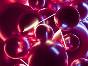 Preview wallpaper balls, neon, 3d