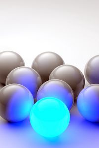 Preview wallpaper balls, neon, glow, shape