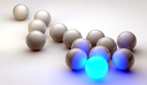 Preview wallpaper balls, neon, glow, shape