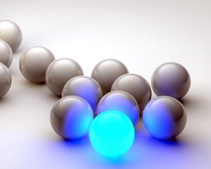 Preview wallpaper balls, neon, glow, shape