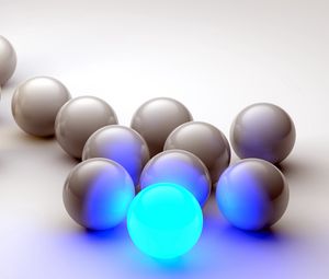 Preview wallpaper balls, neon, glow, shape