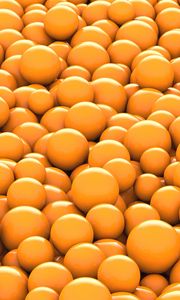 Preview wallpaper balls, orange, round, 3d