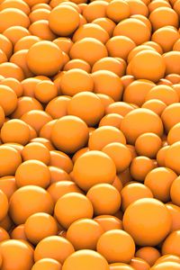 Preview wallpaper balls, orange, round, 3d