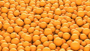 Preview wallpaper balls, orange, round, 3d