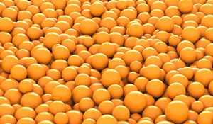 Preview wallpaper balls, orange, round, 3d