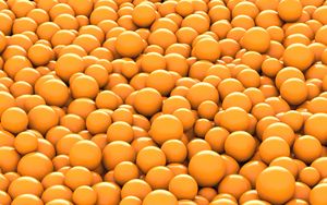 Preview wallpaper balls, orange, round, 3d