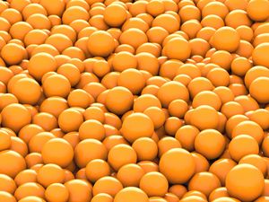 Preview wallpaper balls, orange, round, 3d