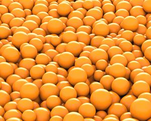 Preview wallpaper balls, orange, round, 3d