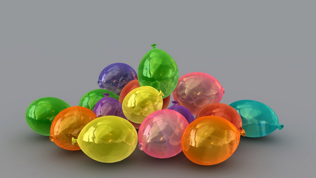 Wallpaper balls, ovals, colorful, lot, transparent