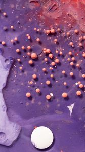 Preview wallpaper balls, paint, liquid, purple, volume