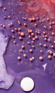 Preview wallpaper balls, paint, liquid, purple, volume