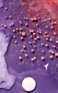 Preview wallpaper balls, paint, liquid, purple, volume