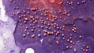 Preview wallpaper balls, paint, liquid, purple, volume