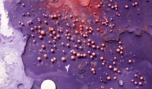 Preview wallpaper balls, paint, liquid, purple, volume