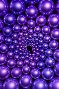 Preview wallpaper balls, purple, rendering, rotation