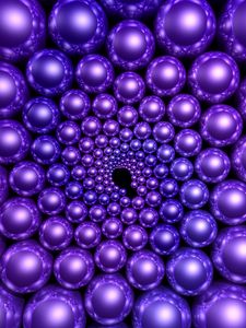 Preview wallpaper balls, purple, rendering, rotation