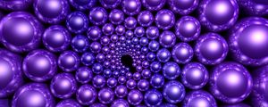 Preview wallpaper balls, purple, rendering, rotation