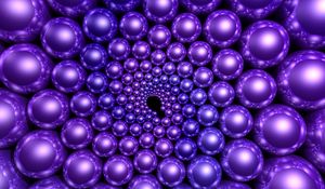 Preview wallpaper balls, purple, rendering, rotation